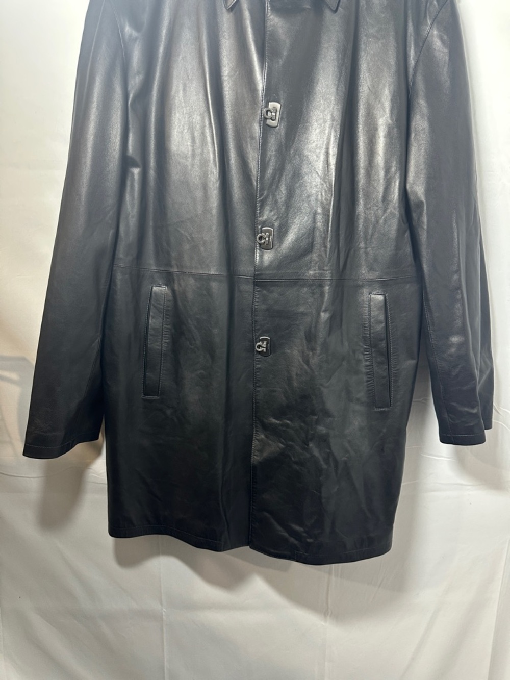 Salvatore Ferragamo Leather Coat - Picture 4 of 8